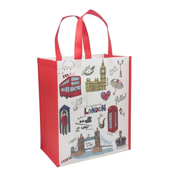 SOUVENIR LONDON SKETCH SHOPPING BAG