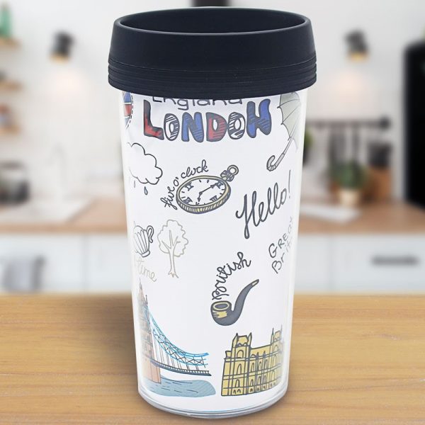 SOUVENIR LONDON SKETCH TRAVEL CUP