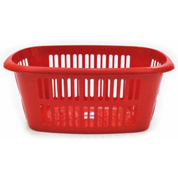 TML LAUNDRY BASKET RECTANGULAR GLITTER RED