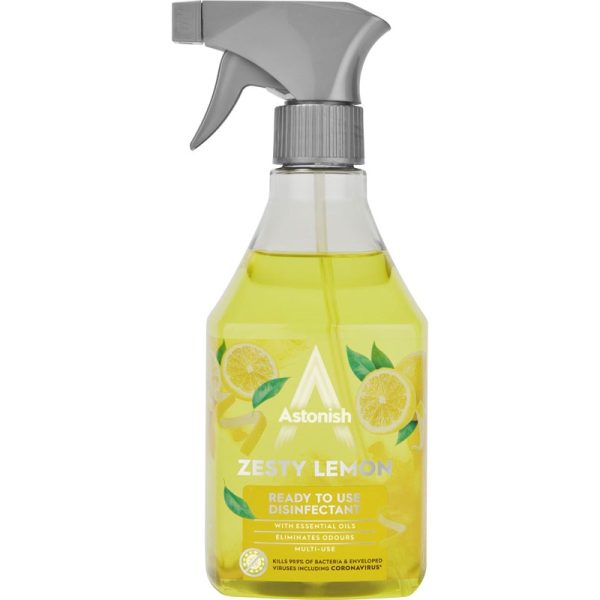 ASTONISH ZESTY LEMON DISINFECTANT SPRAY PACK OF 12