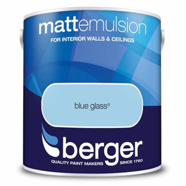 BERGER MATT EMULSION BLUE GLASS 2.5L