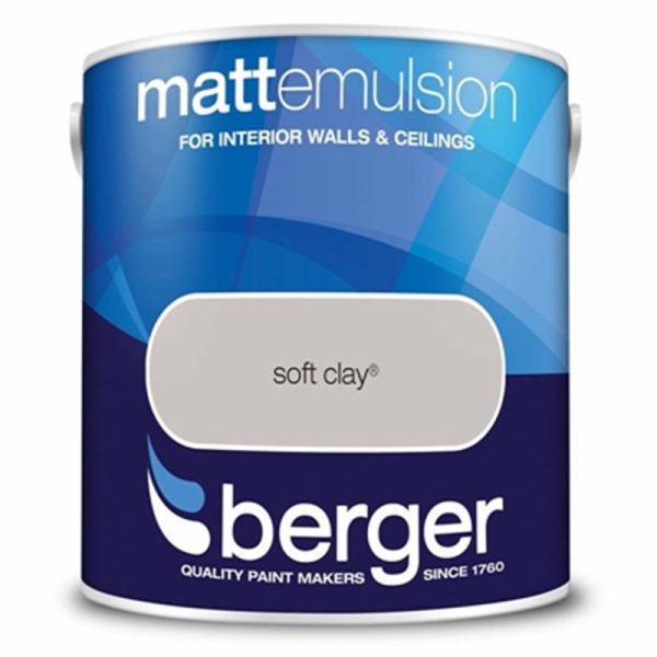 BERGER MATT EMULSION SOFT CLAY 2.5L