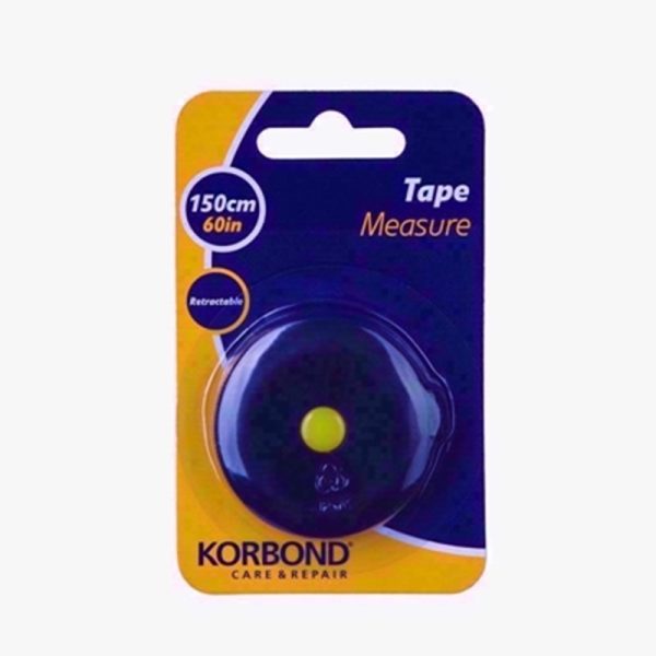 KORBOND RETRACTABLE TAPE MESURE 150CM/60 INCH