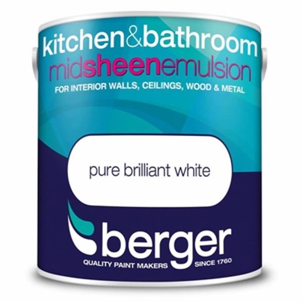 BERGER MID SHEEN KITCH/BATH MATT 2.5LT