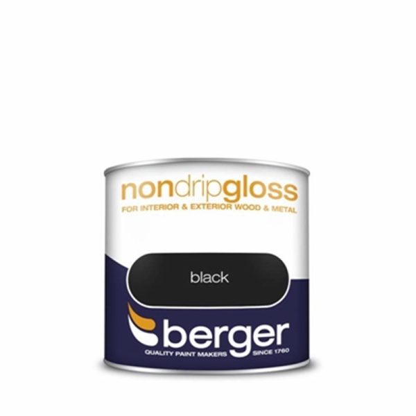 BERGER NON DRIP GLOSS 250ML BLACK