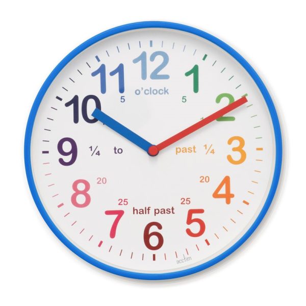 ACCTIM WICKFORD KIDS WALL CLOCK BLUE