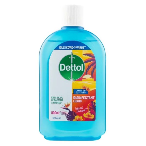 DETTOL DISINFECTANT LIQUID ISLAND ESCAPE 500ML PACK OF 6