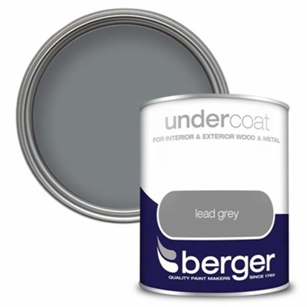 BERGER UNDERCOAT 750ML LEAD GREY