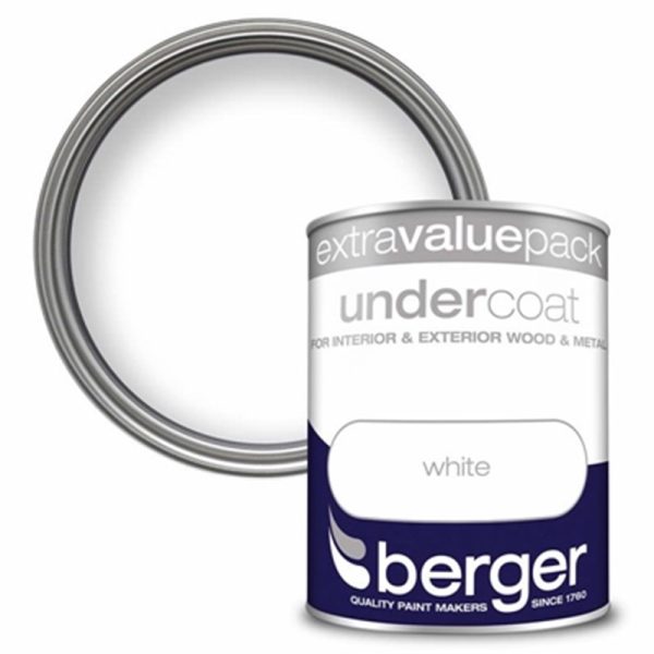 BERGER UNDERCOAT WHITE 1.25 LITRE(SPECIAL)