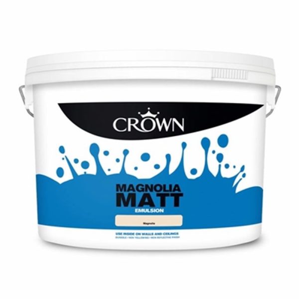 CROWN MATT EMULSION MAGNOLIA 10 LITRE