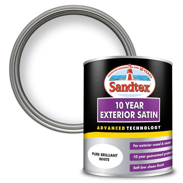 SANDTEX 10 YEAR SATIN BRILLIANT WHITE 750ML