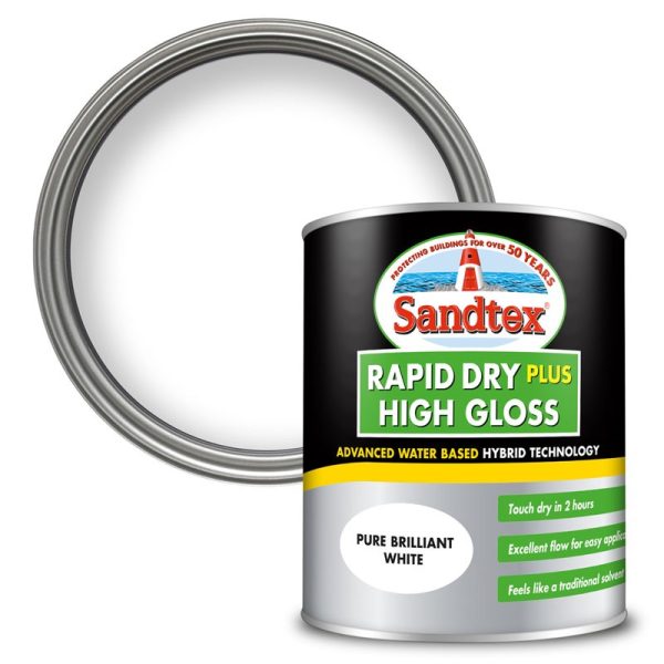 SANDTEX RAPID DRY GLOSS WHITE 750ML