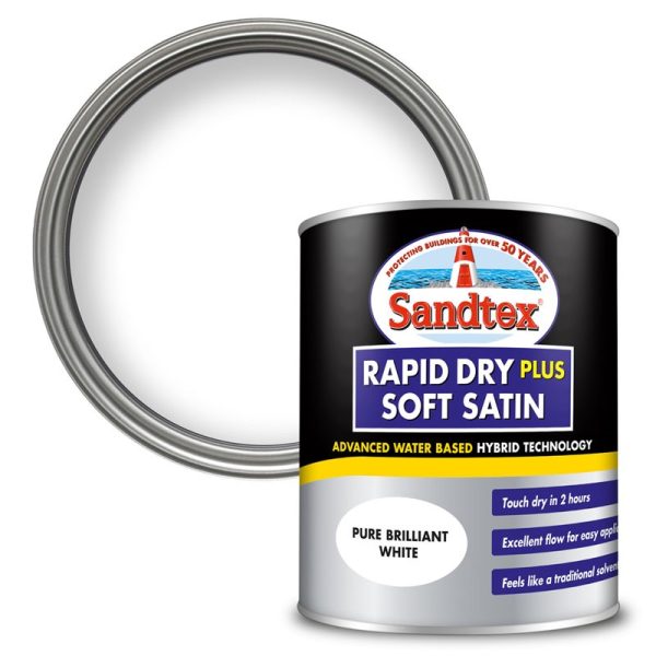 SANDTEX RAPID DRY SATIN BRILLIANT WHITE 750ML