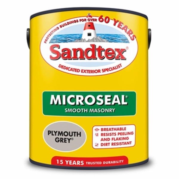 SANDTEX SMOOTH PLYMOUTH GREY 5 LITRE