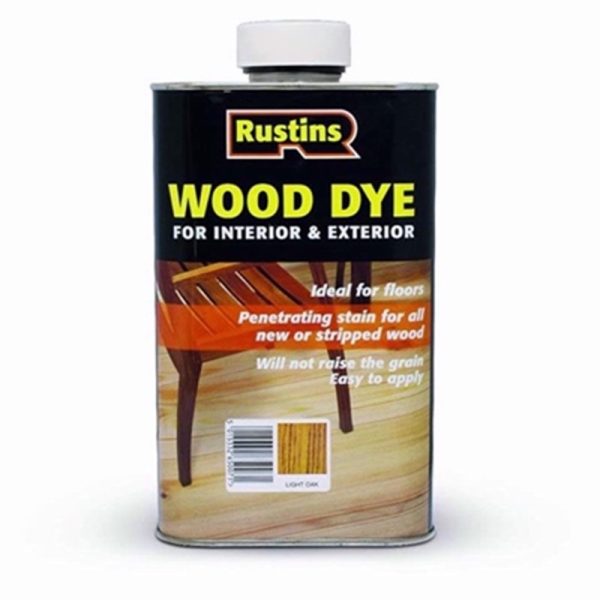 RUSTINS WOOD DYE EBONY 250ML