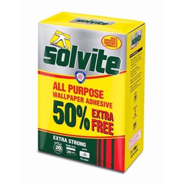 SOLVITE WALLPAPER ADHESIVE SACHETS 3 X 190G