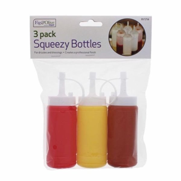 RYSONS KITCHEN SAUCE BOTTLE 3PC