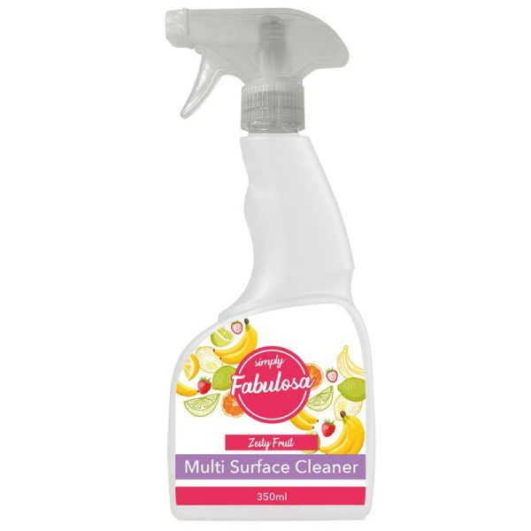 FABULOSA TRIGGER MULTI SURFACE CLEANER SIMPLY ZESTY FRUIT 350ML PACK OF 6