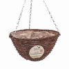 KINGFISHER RATTAN 12 INCH HANGING BASKET