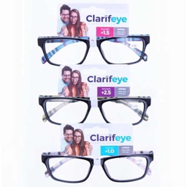 CLARIFEYE READING GLASSES FROST 3.0+PACK OF 10