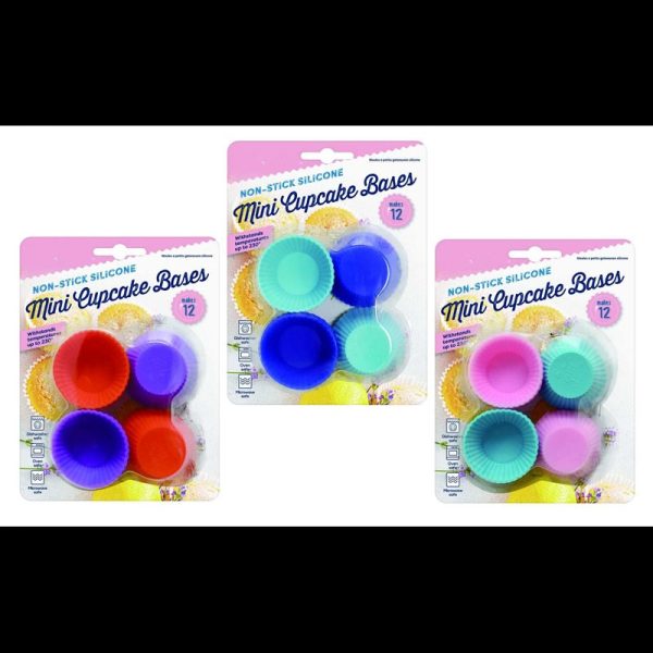 SILICON MINI CUPCAKE BASE PACK OF 12