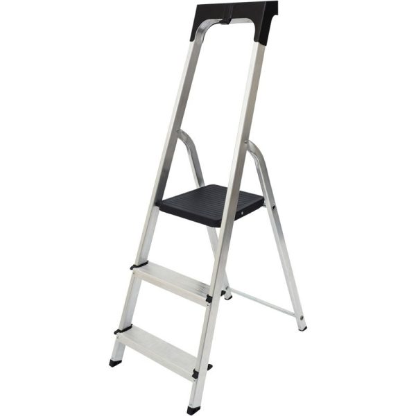 WERNER HIGH HANDRAIL 3 TREAD STEP LADDER