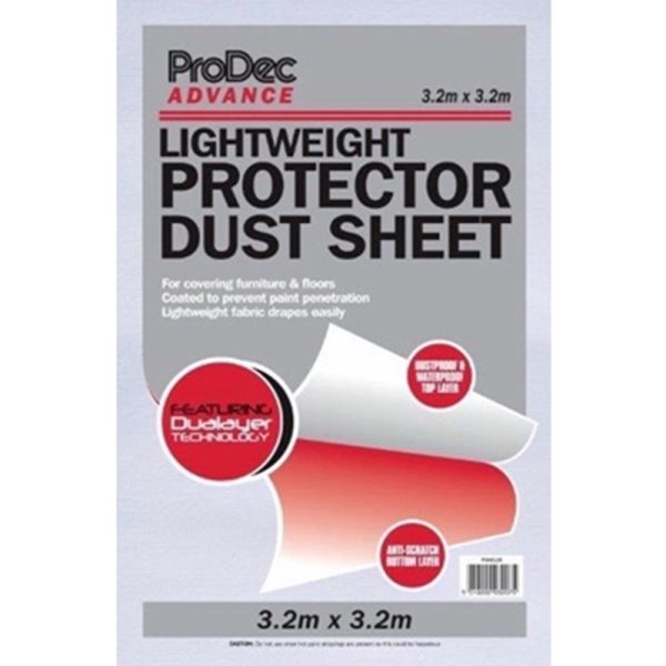 PRODEC DUST SHEET PROTECTOR 3.2MX3.2M LIGHT