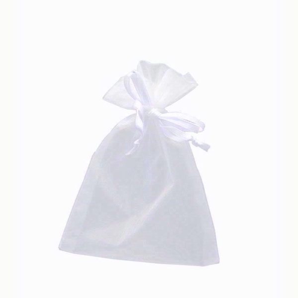 APAC ORGANZA BAG WHITE 9X12CM PACK OF 10