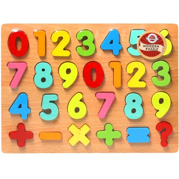 WOOD CHUNKY NUMBERS PUZZLE