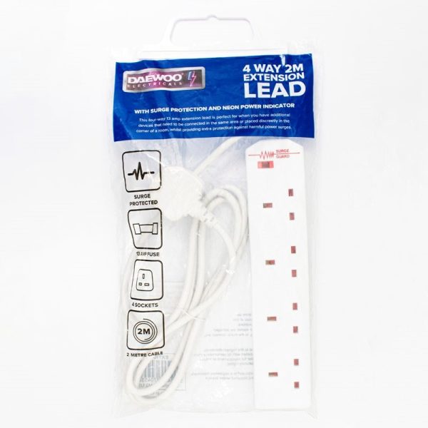 DAEWOO 4 GANG 2 M EXT LEAD SURGE