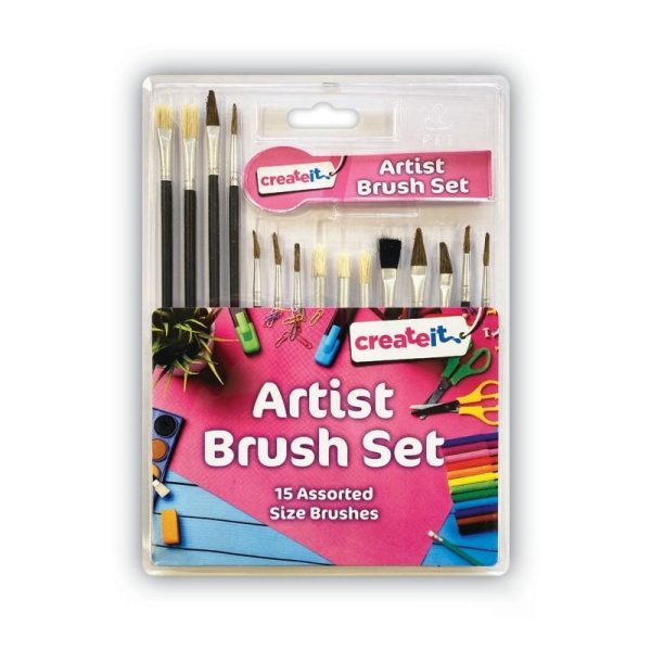 CREATE IT ARTIST BRUSH SET - PACK OF 15