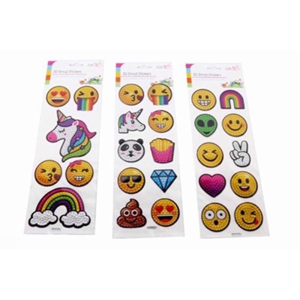 SIL CRAFT 3D STUDDED EMOJI STICKERS