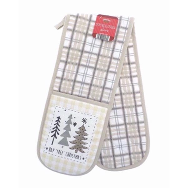 COUNTRYCLUB XMAS DOUBLE OVEN GLOVE TREE