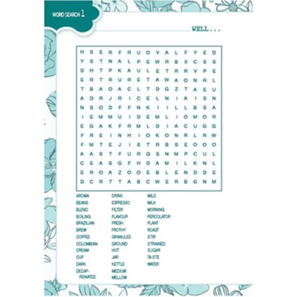 FLORAL WORDSEARCH BOOK PACK OF 6