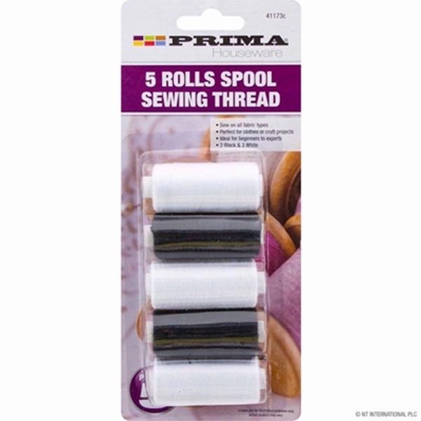 PRIMA SPOOL SET BLK/WHT 4PCE