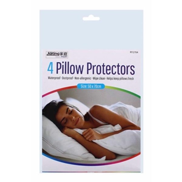 RYSONS BED PILLOW PROTECTORS PACK OF 4