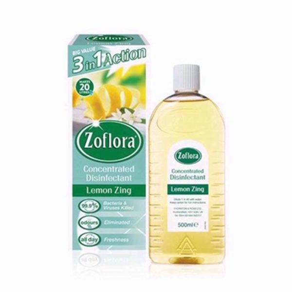 ZOFLORA LEMON ZING 500ML PACK OF 12