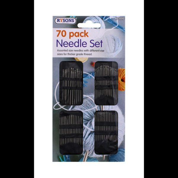 RYSONS SEWING NEEDLES PACK OF 70