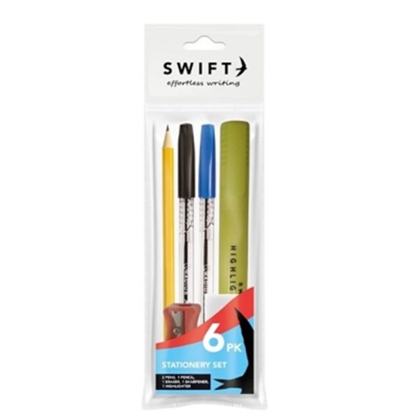 SWIFT STATIONERY SET PACK OF 6