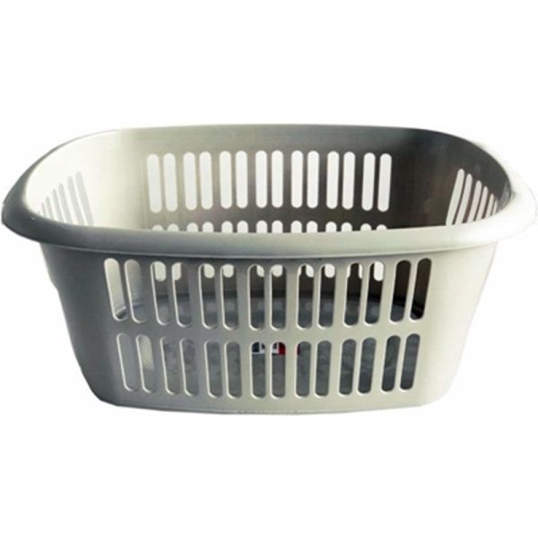 TML LAUNDRY BASKET RECTANGULAR TAUPE