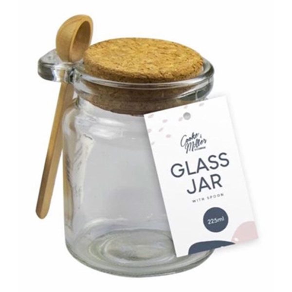 STORAGE JAR WITH SPOON 225ML