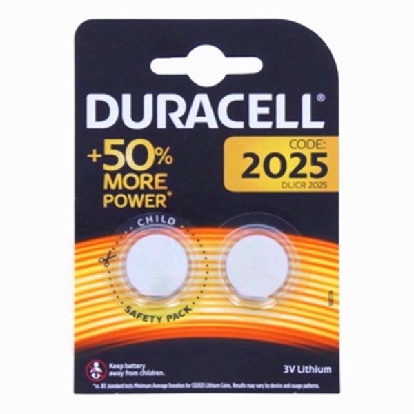 DURACELL BATTERIES COIN DL2025 TWIN PACK