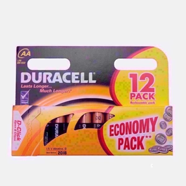 DURACELL BATTERIES ECONOMY PACK OF 12 AA