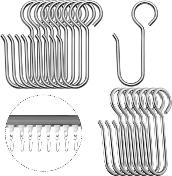 SE CURTAIN HOOKS 150PC