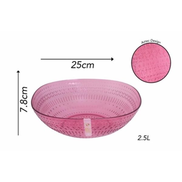 AZTEC LARGE BOWL PINK 2.5L