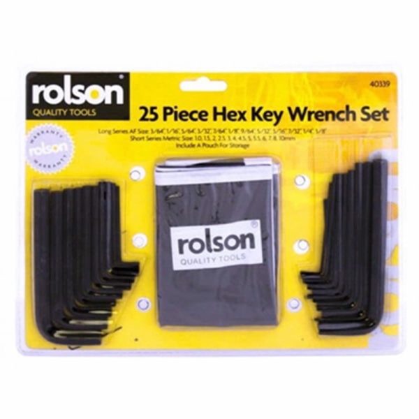 ROLSON HEX KEY SET 25PCE