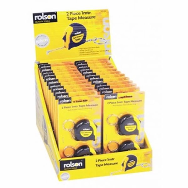 ROLSON TAPE MEASURE 1MTR 2 PCE