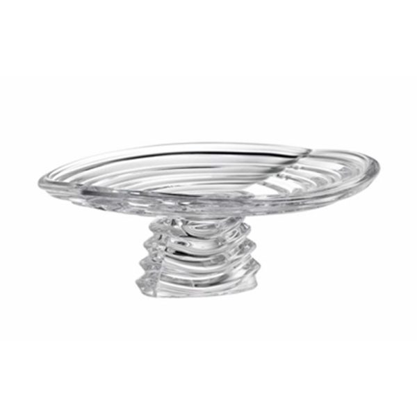 ATLANTIC CRYSTAL FOOTED PLATTER