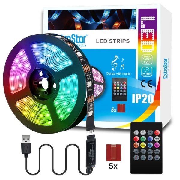 EXTRASTAR LED STRIP LIGHTS RGB