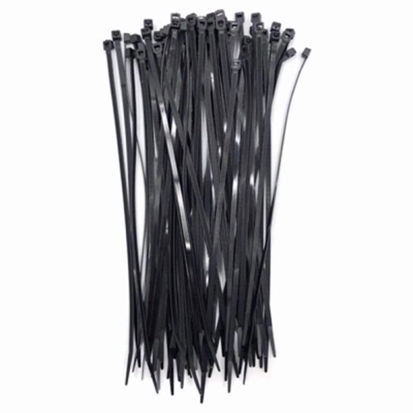 AMTECH CABLE TIES 300X4.8MM BLACK